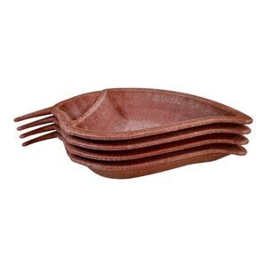 Chili Pepper Chip Dip Bowls Shaped Divided Serving Tray - H.S. Inc 12" Set of 4